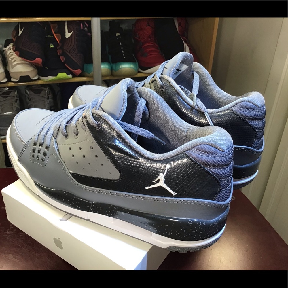 RARE 2013 Nike Jordan Flight Club Mens Basketball Shoes Grey Sneakers 599929-005 - Picture 10 of 16